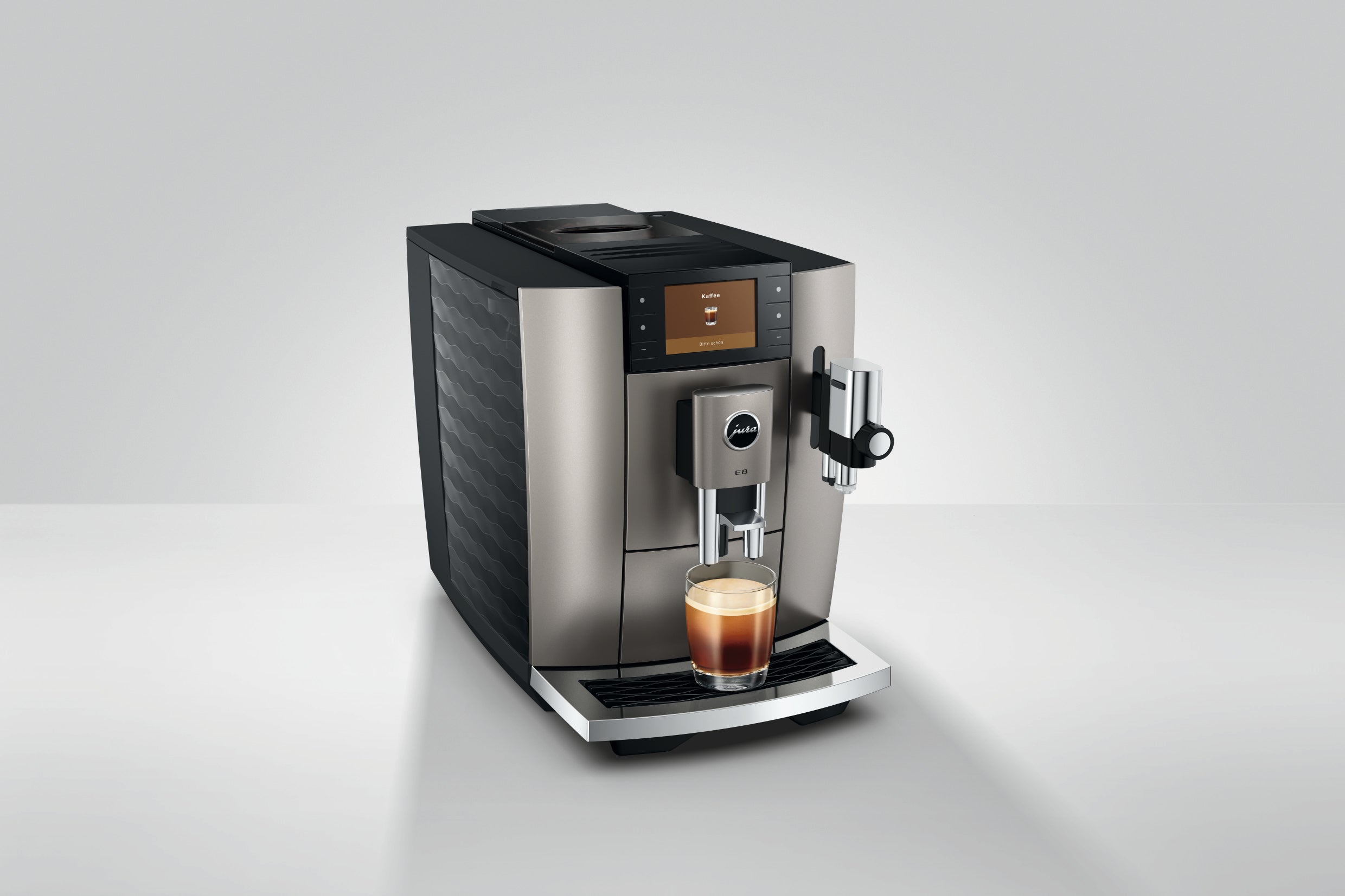 Jura E8 Midnight Silver (ED) 15712 mit 5 Jahren Garantie