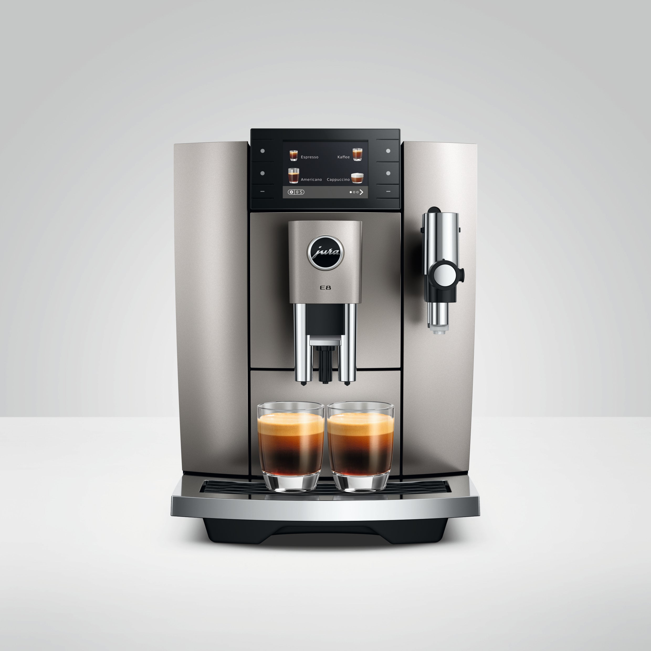 Jura E8 Midnight Silver (ED) 15712 mit 5 Jahren Garantie