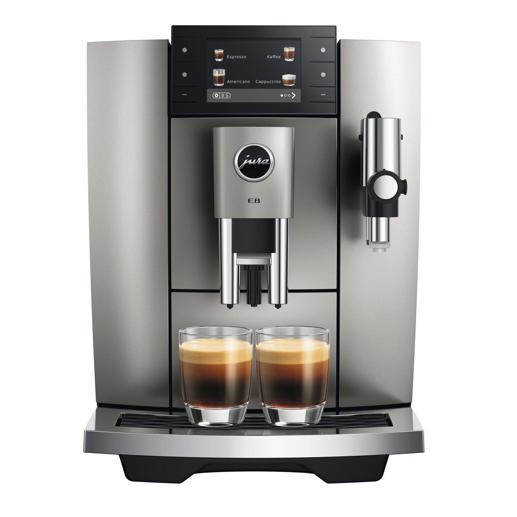 Jura E8 Midnight Silver (ED) 15712 mit 5 Jahren Garantie