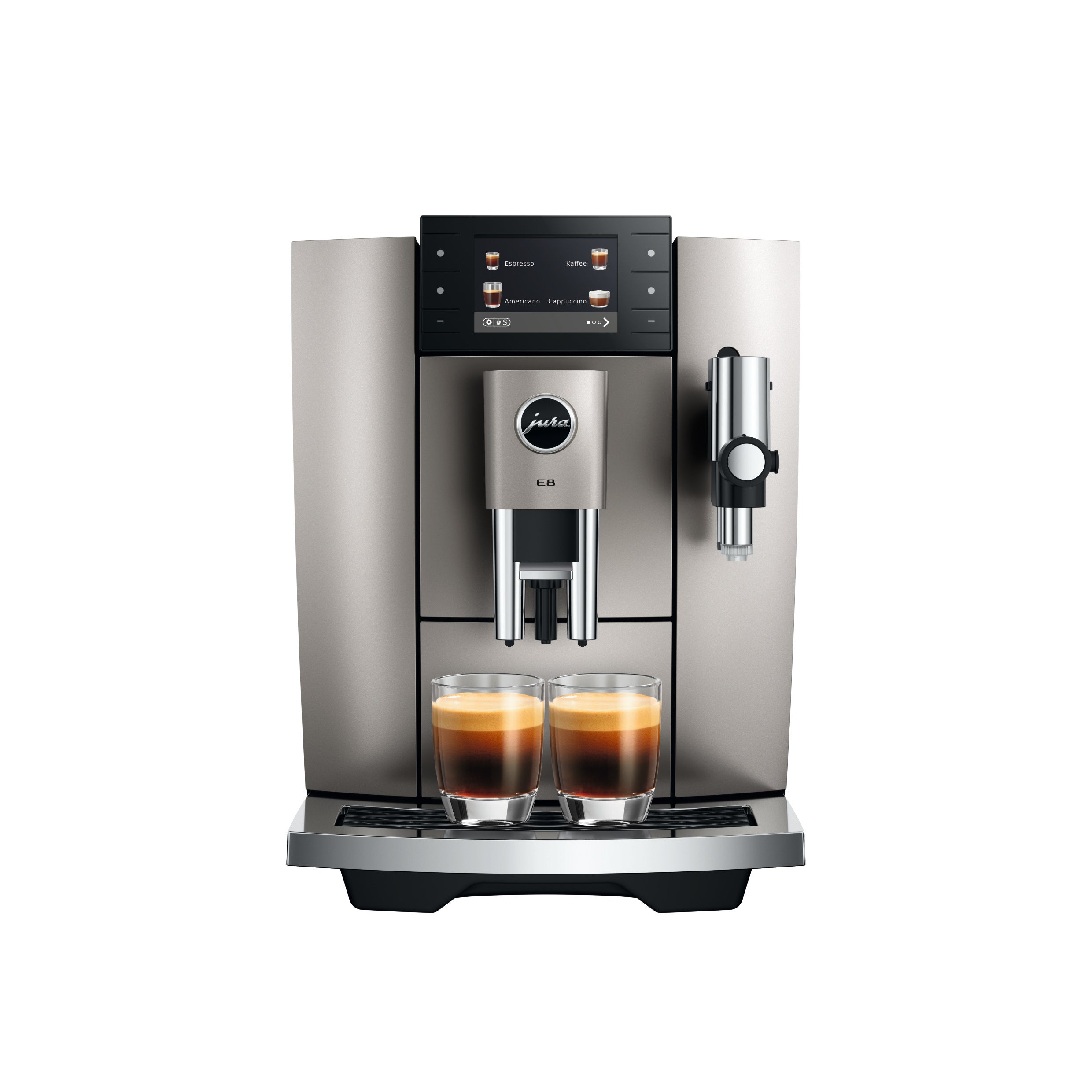 Jura E8 Midnight Silver (ED) 15712 mit 5 Jahren Garantie