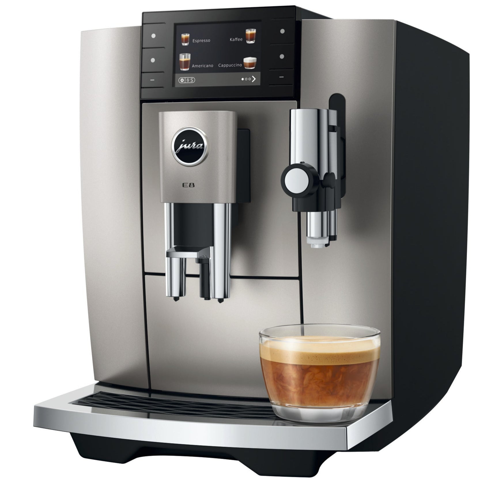 Jura E8 Midnight Silver (ED) 15712 mit 5 Jahren Garantie
