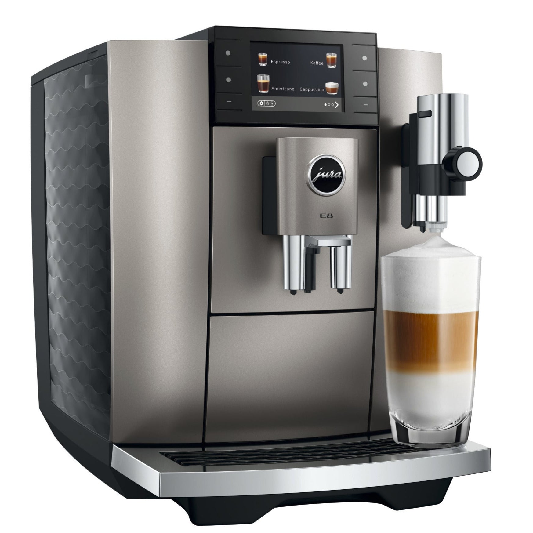 Jura E8 Midnight Silver (ED) 15712 mit 5 Jahren Garantie