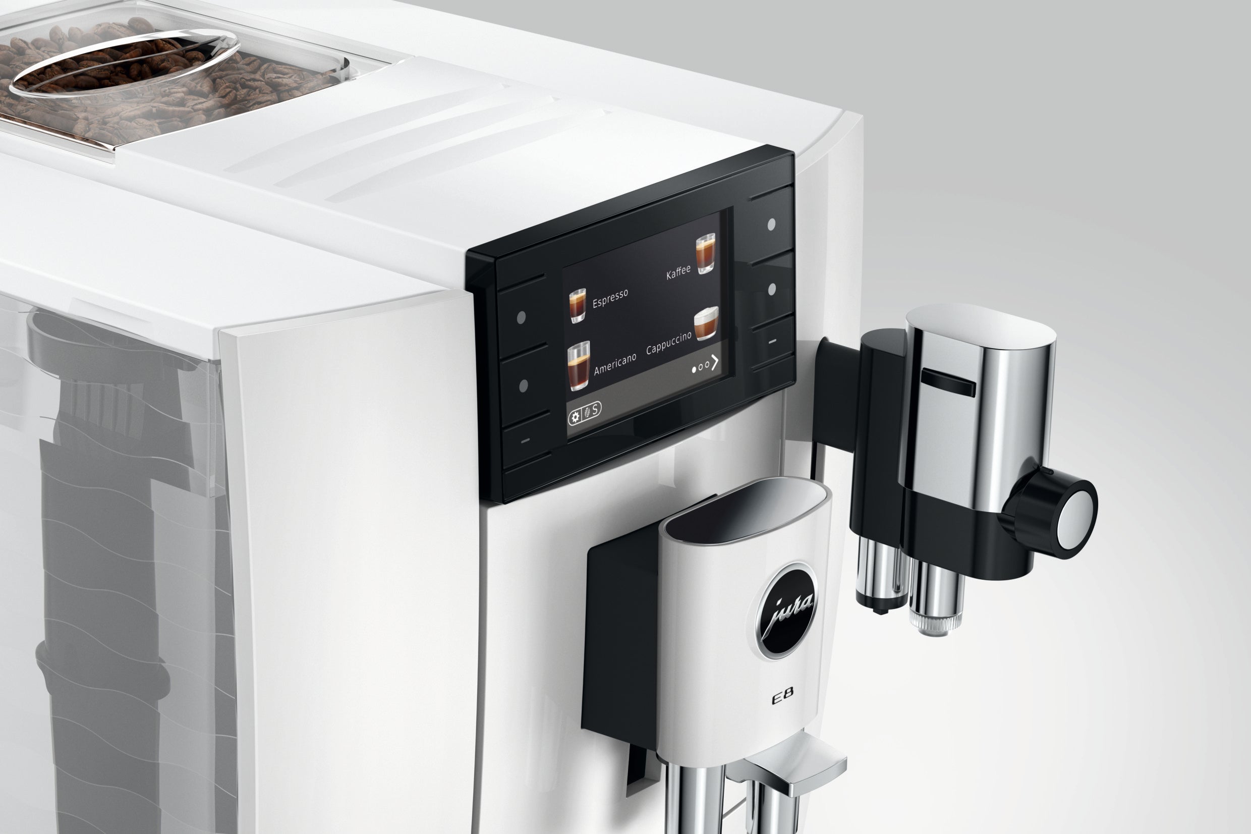 Jura E8 Piano White (ED) 15747 mat 5 Joer Garantie