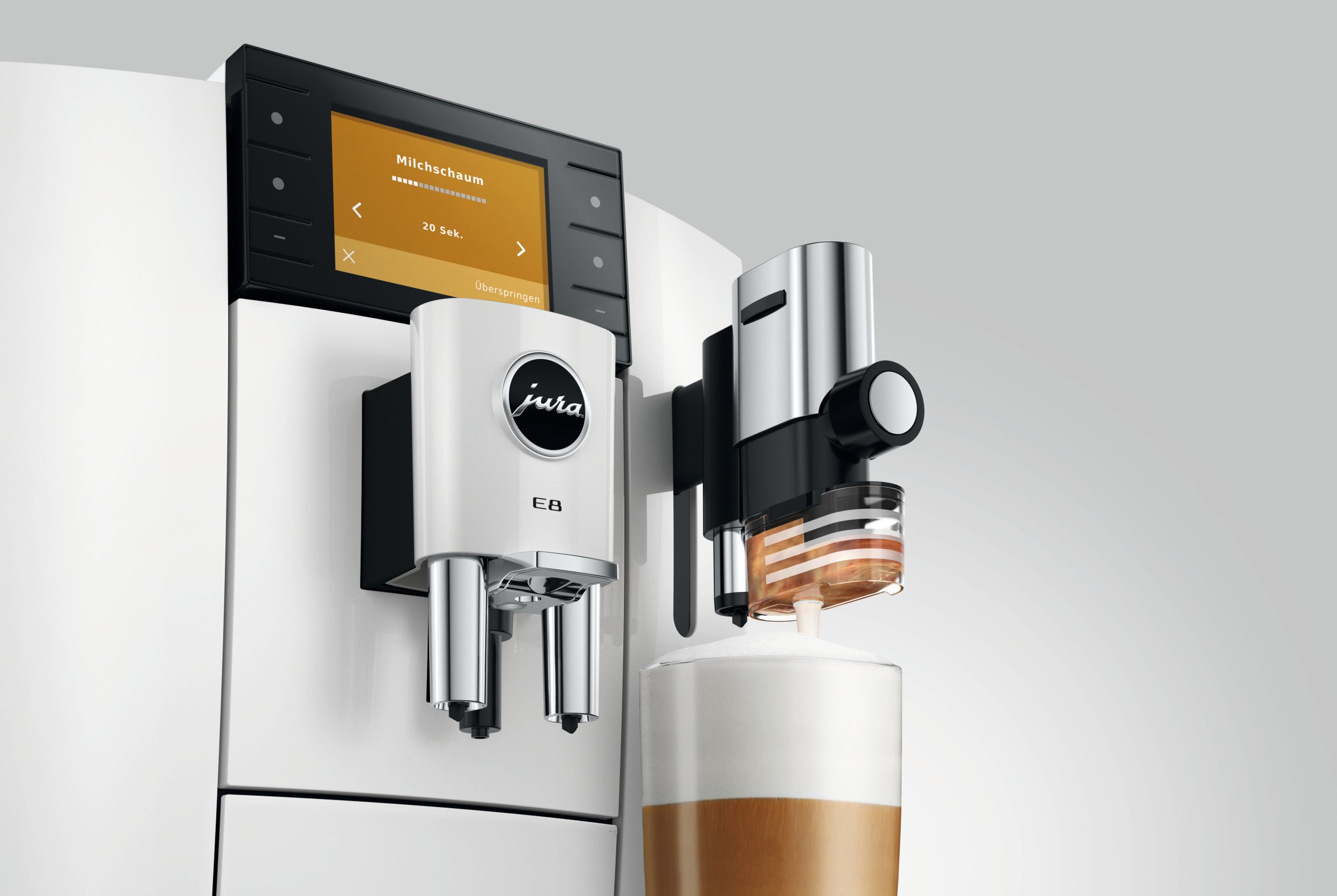 Jura E8 Piano White (ED) 15747 mat 5 Joer Garantie
