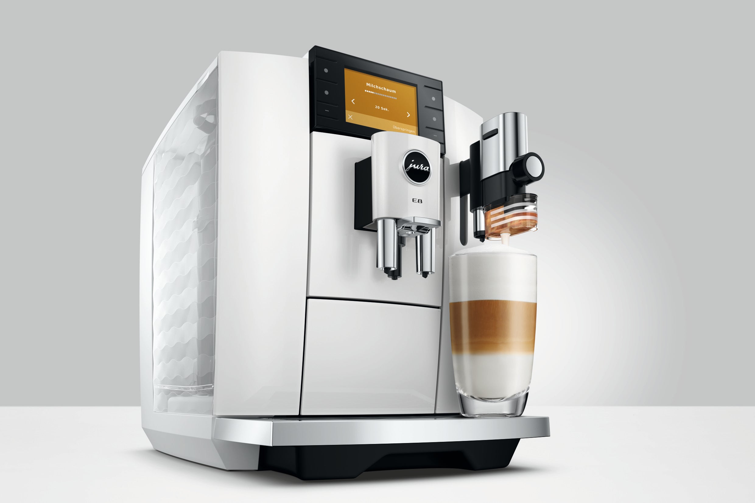 Jura E8 Piano White (ED) 15747 mat 5 Joer Garantie