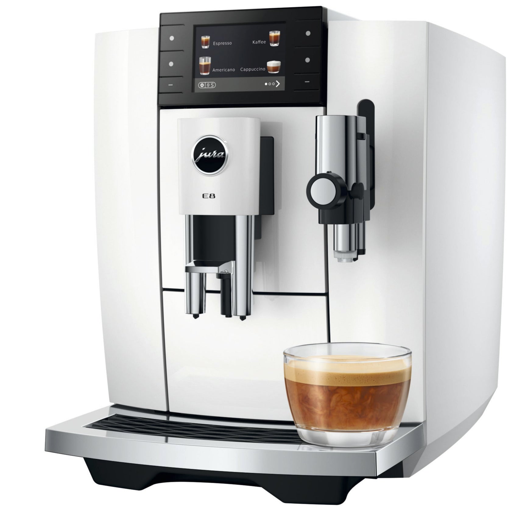 Jura E8 Piano White (ED) 15747 mat 5 Joer Garantie