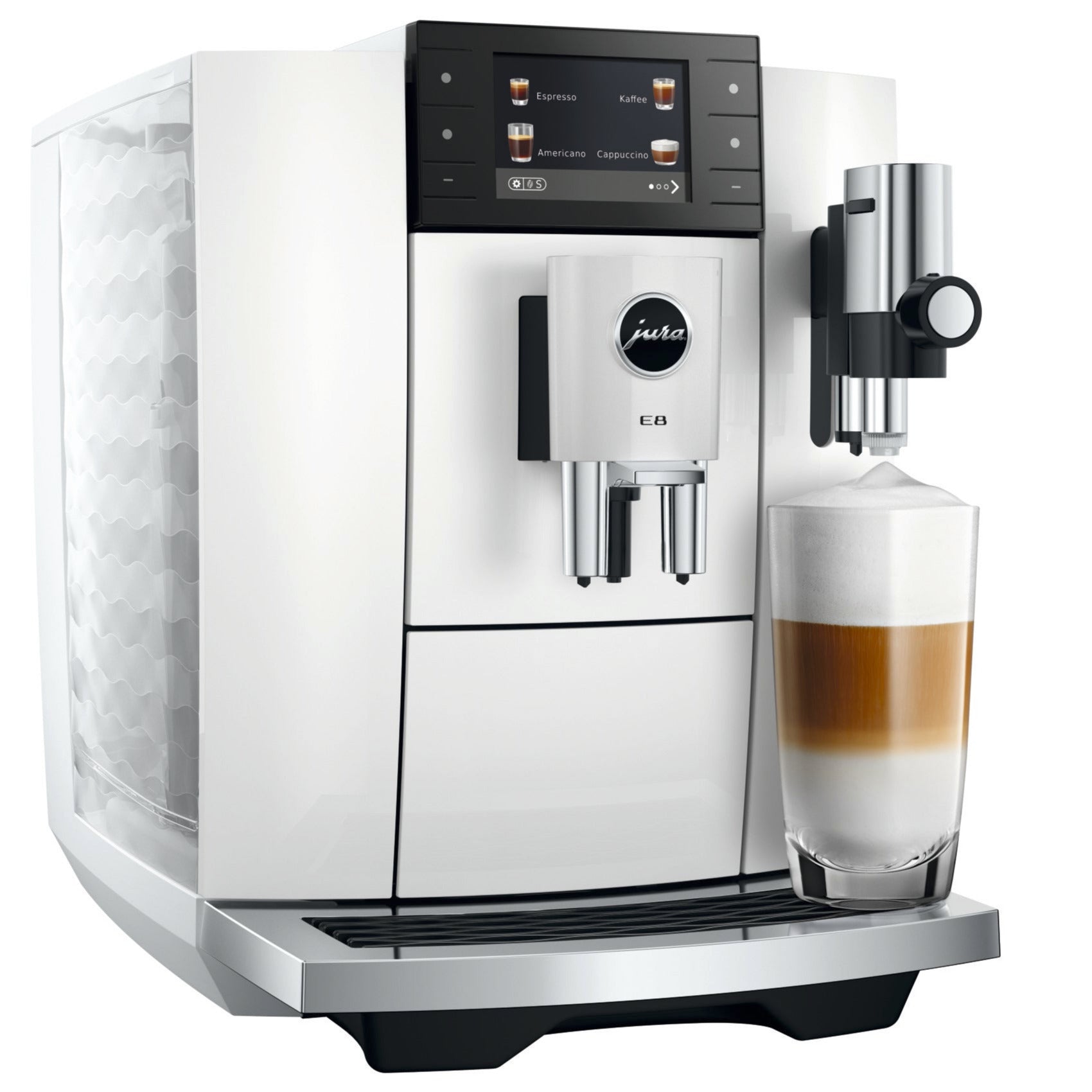 Jura E8 Piano White (ED) 15747 mat 5 Joer Garantie
