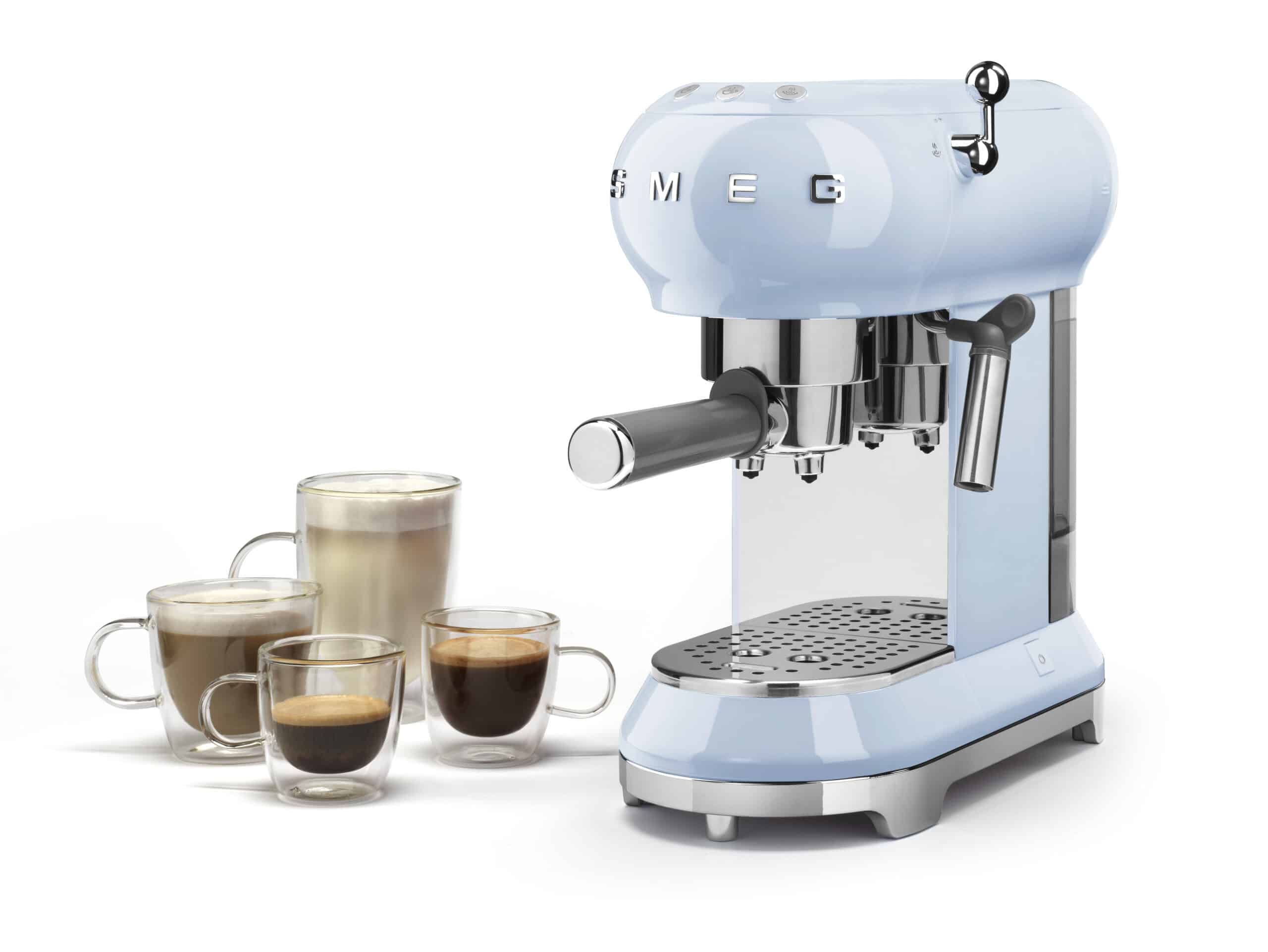 SMEG Siebträger Pastell Blau ECF01PBEU inkl. 5 Jahre Garantie
