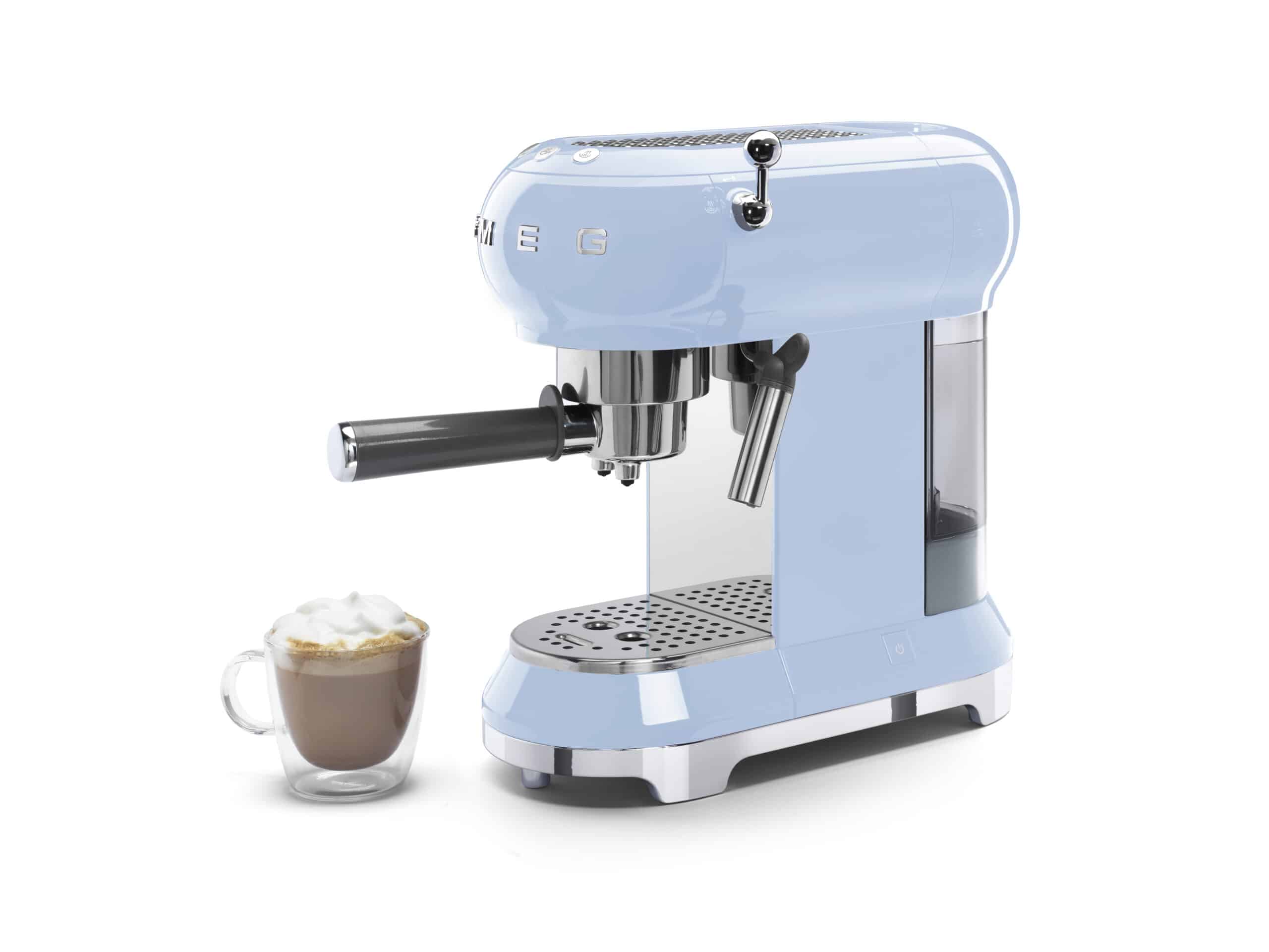 SMEG Siebträger Pastell Blau ECF01PBEU inkl. 5 Jahre Garantie