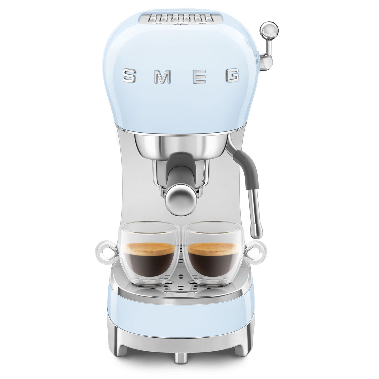 SMEG Siebträger Pastell Blau ECF02PBEU inkl. 5 Jahre Garantie Retourengerät