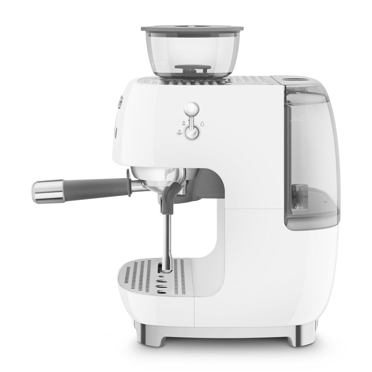 SMEG Siebträger mit Mahlwerk EGF03WHEU in Weiß inkl. 5 Jahre Garantie