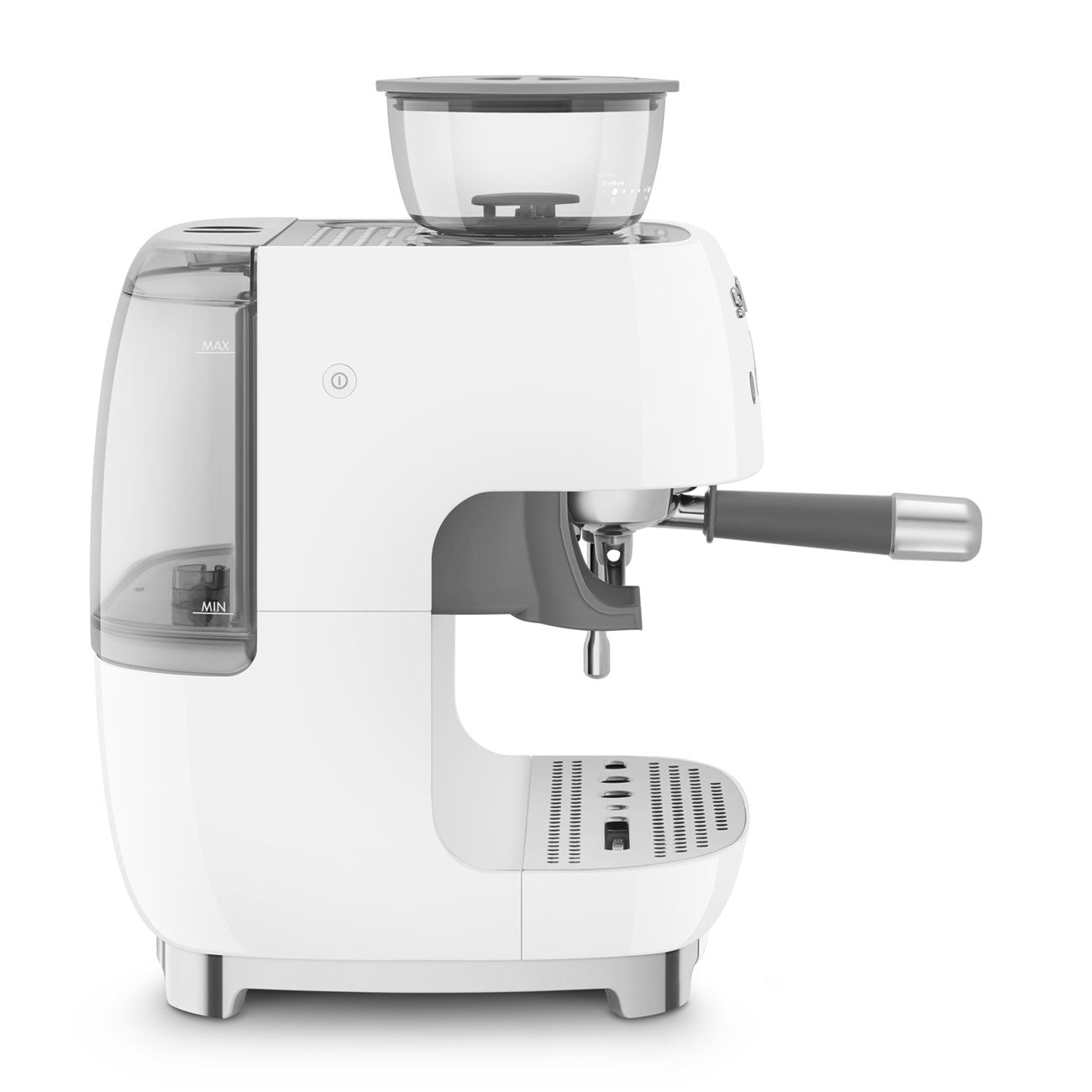 SMEG Siebträger mit Mahlwerk EGF03WHEU in Weiß inkl. 5 Jahre Garantie