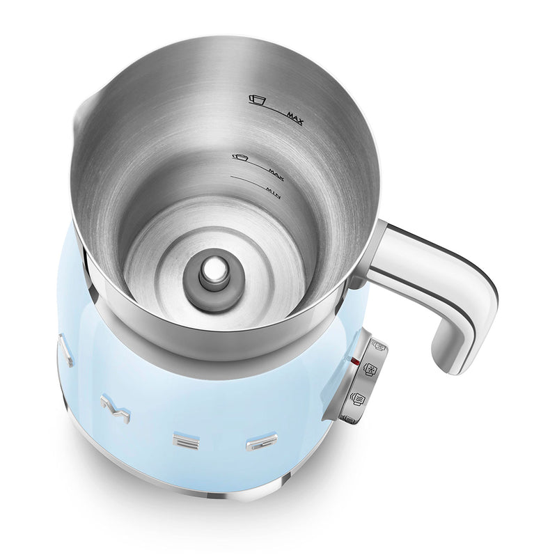 SMEG Mëllechschaumer Pastell Blo MFF11PBEU