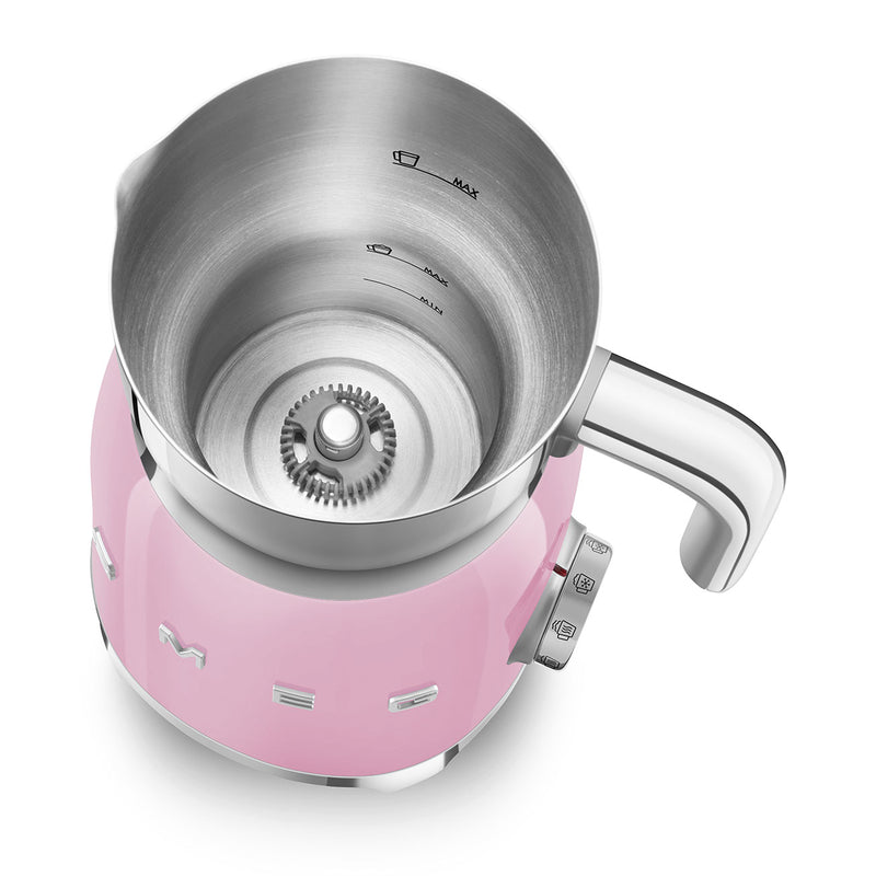 SMEG Mëllechschaumer Rosa MFF11PKEU